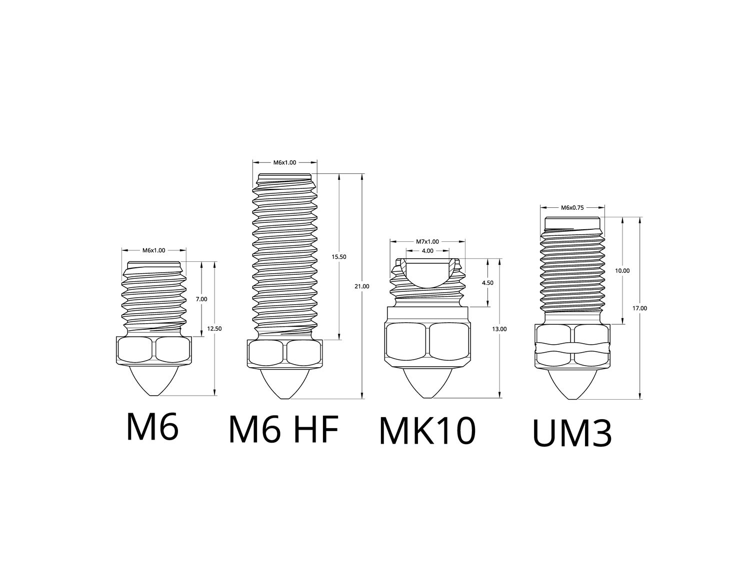 Tungsten carbide nozzle