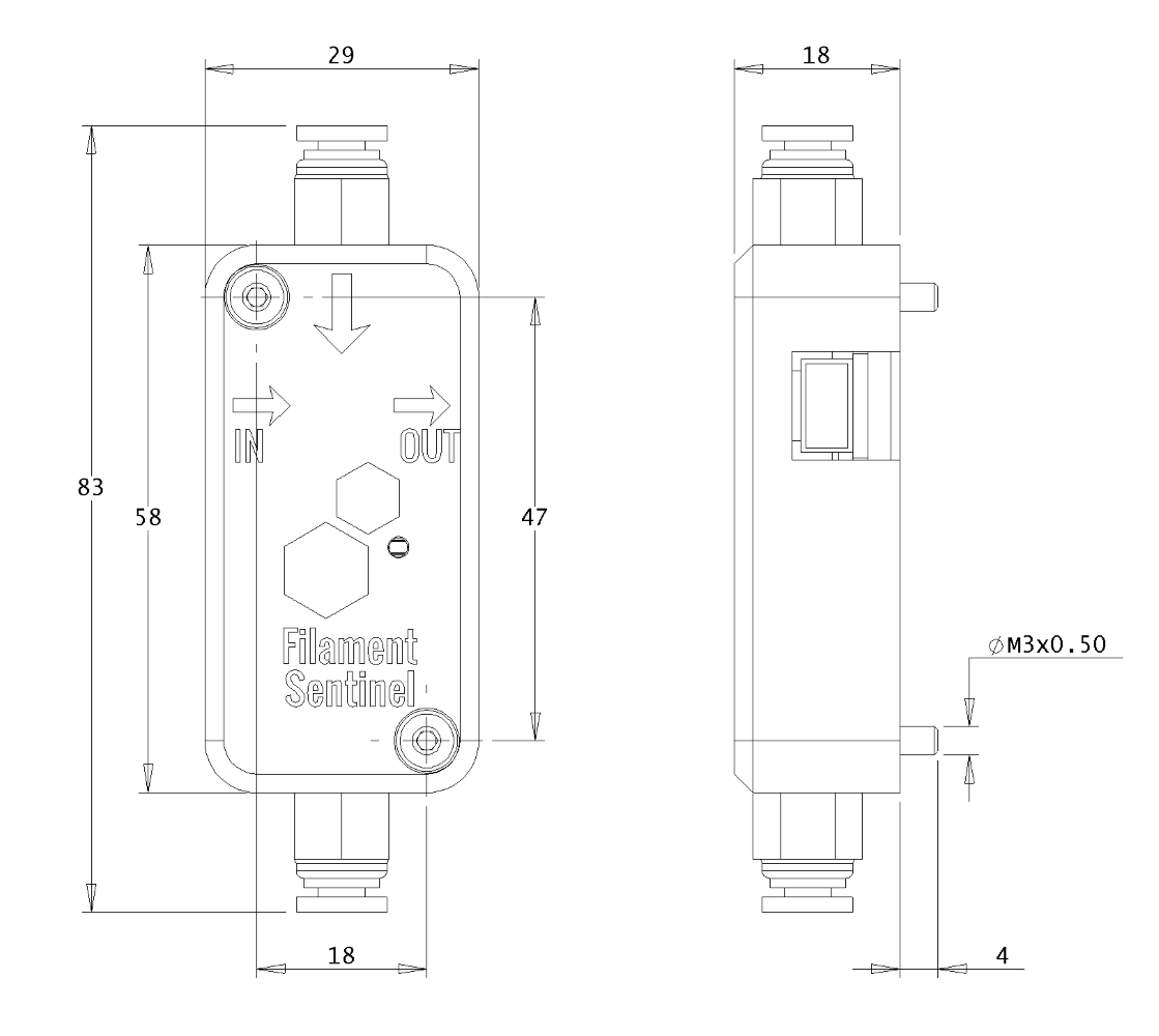 Détecteur de filament Dyze - Sentinel™