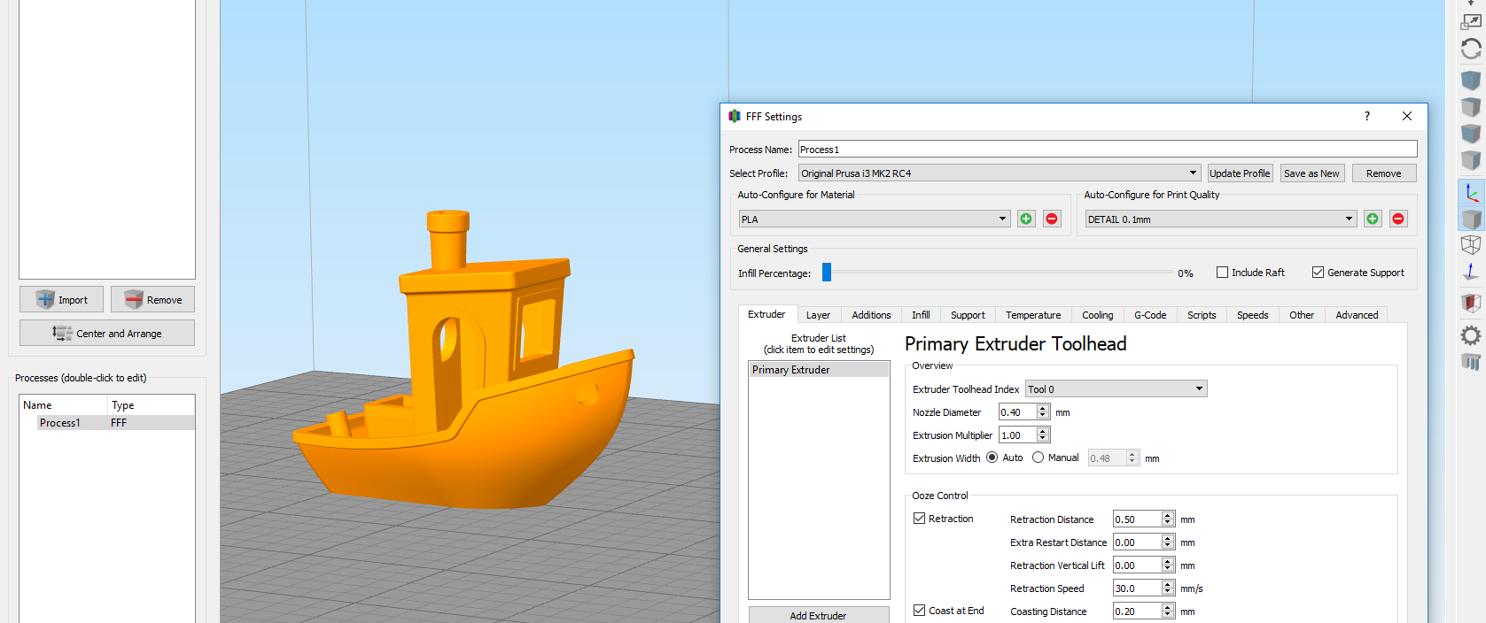 Cura extrusion rate too high