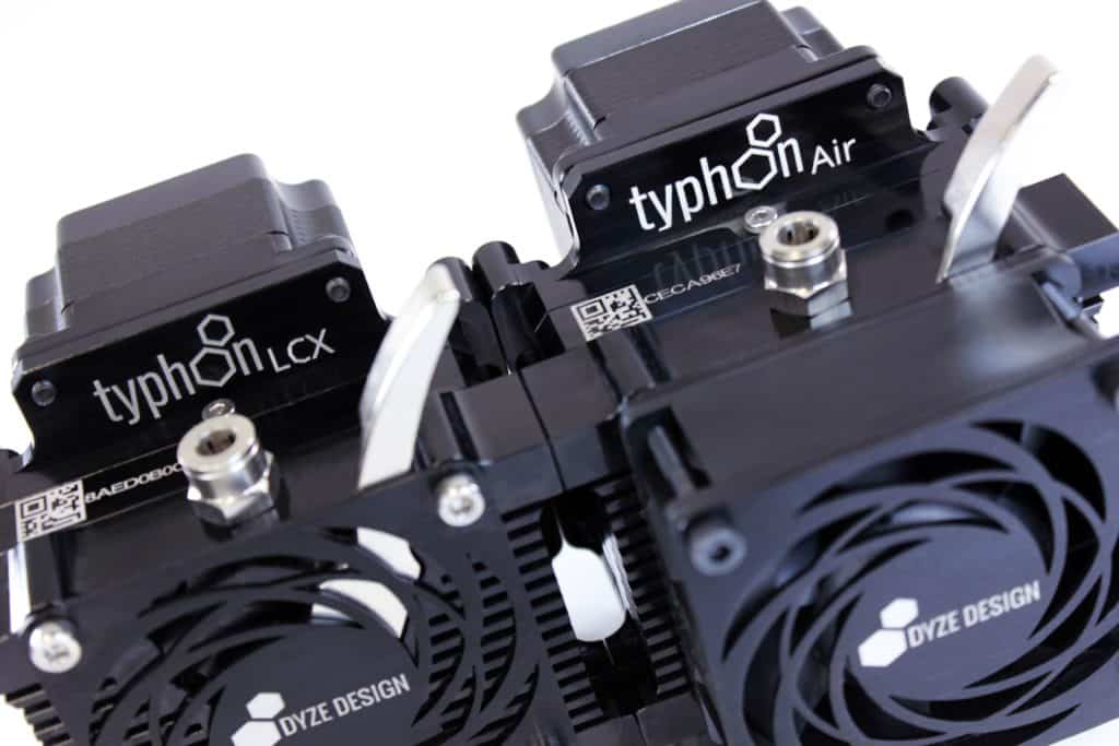 Typhoon Air version and Typhoon LCX (liquid cooled) version