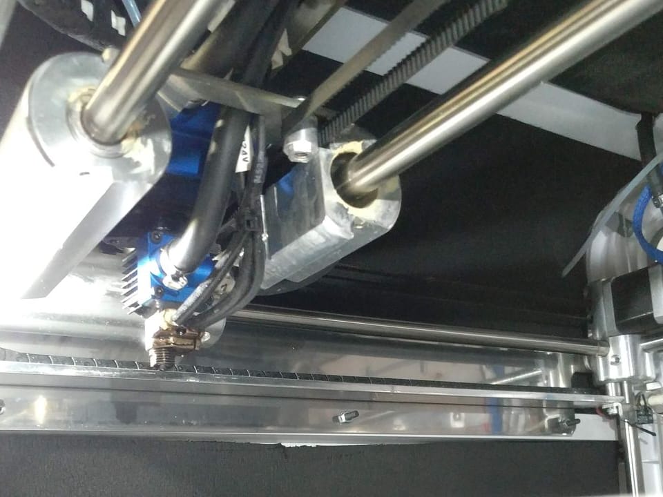 Dyze Design Liquid-Cooled (water cooled) Hotend and Extruder inside a Cube Pro 3D Printer